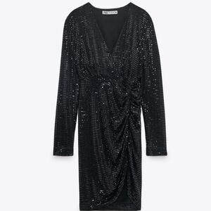 Zara Black Sequin Dress